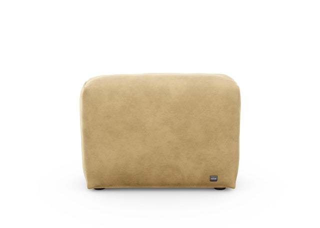 sofa side cover - velvet - caramel - 84cm x 31cm