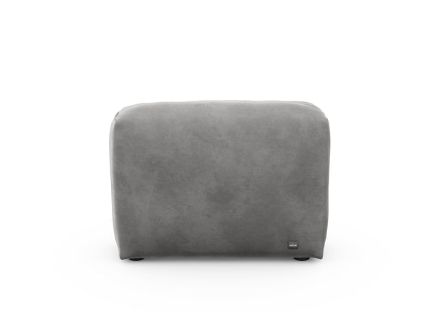 sofa side cover - velvet - dark grey - 84cm x 31cm