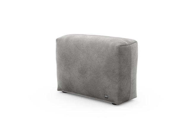 sofa side cover - velvet - dark grey - 84cm x 31cm