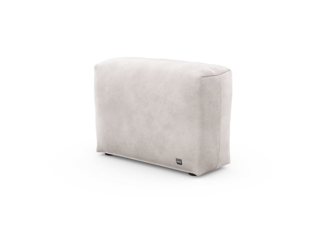 sofa side cover - velvet - light grey - 84cm x 31cm