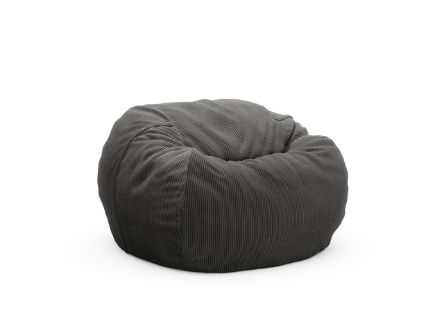 the beanbag cover - cord velour - dark grey - 110cm x 70cm