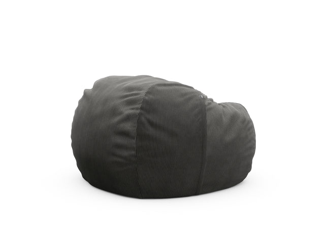 the beanbag cover - cord velour - dark grey - 110cm x 70cm