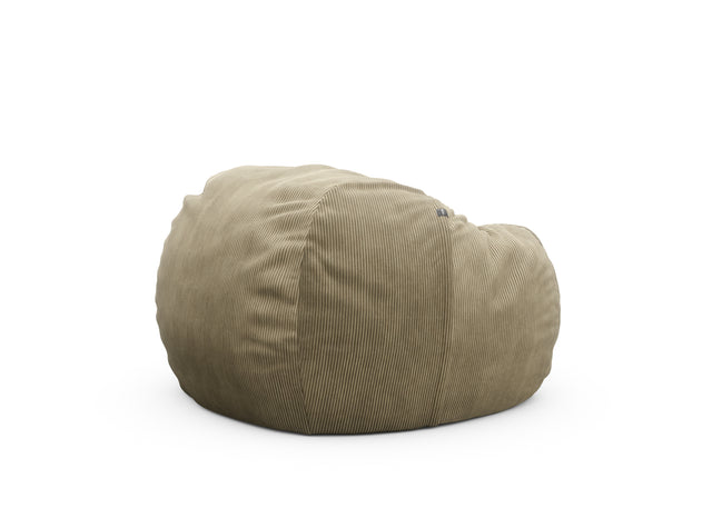 the beanbag cover - cord velour - khaki - 110cm x 70cm