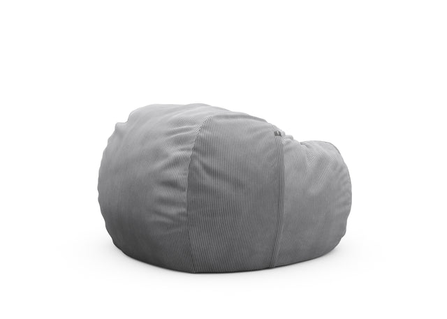 the beanbag cover - cord velour - light grey - 110cm x 70cm