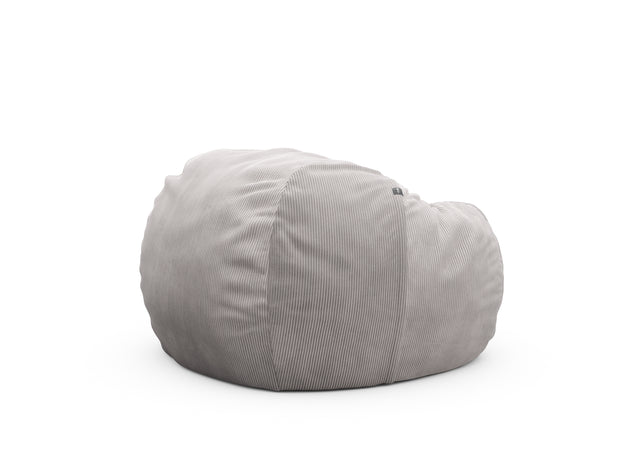 the beanbag cover - cord velour - platinum - 110cm x 70cm