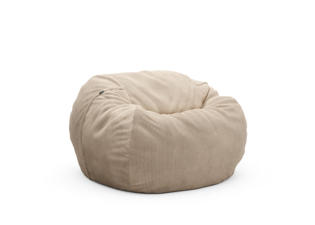 the beanbag cover - cord velour - sand - 110cm x 70cm