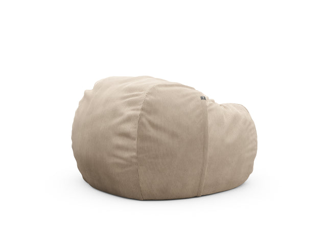 the beanbag cover - cord velour - sand - 110cm x 70cm