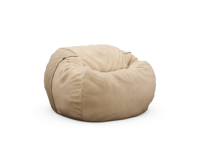 the beanbag cover - leather - beige - 110cm x 70cm