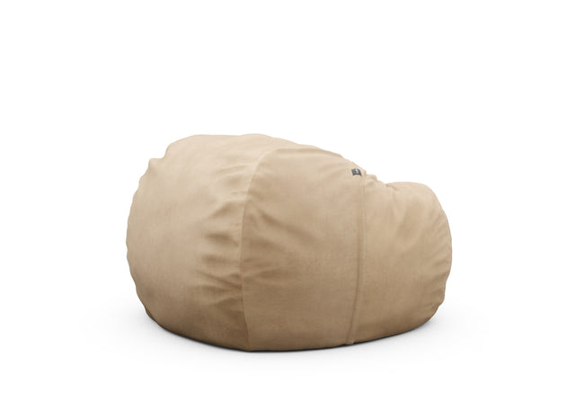 the beanbag cover - leather - beige - 110cm x 70cm