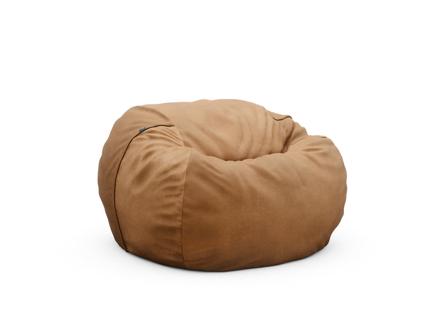 the beanbag cover - leather - brown - 110cm x 70cm