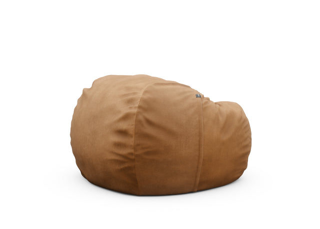 the beanbag cover - leather - brown - 110cm x 70cm