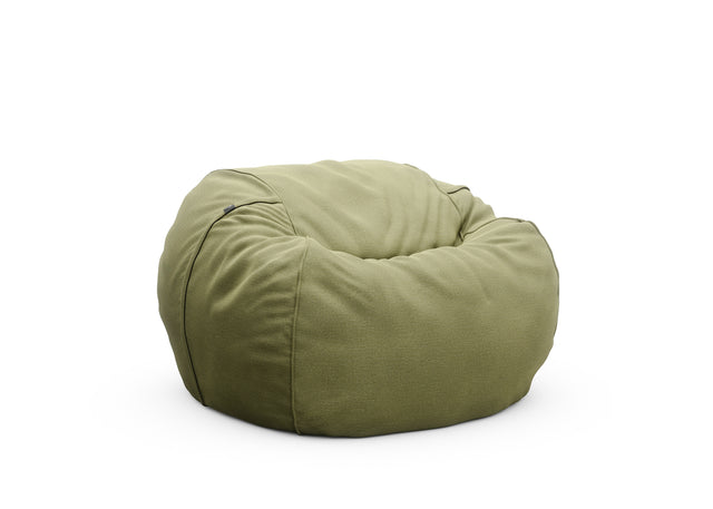 the beanbag cover - linen - olive - 110cm x 70cm