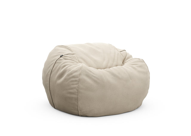 the beanbag cover - linen - platinum - 110cm x 70cm