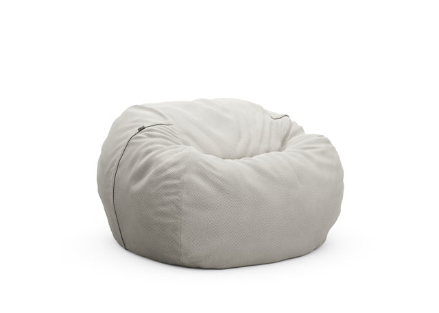 the beanbag cover - pique - light grey - 110cm x 70cm