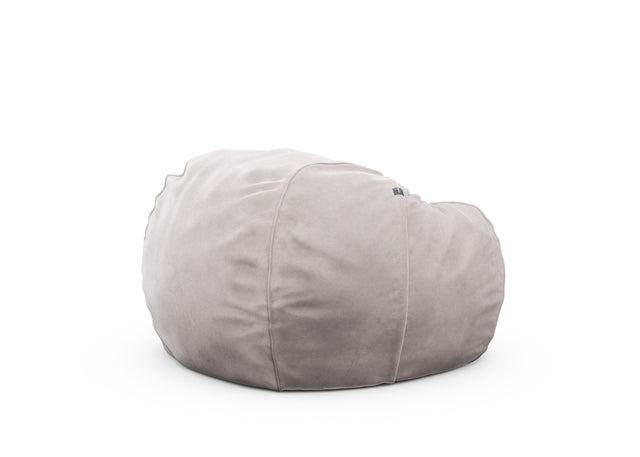 the beanbag cover - velvet - light grey - 110cm x 70cm