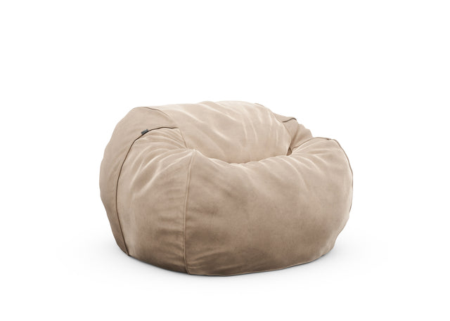 the beanbag cover - velvet - stone - 110cm x 70cm