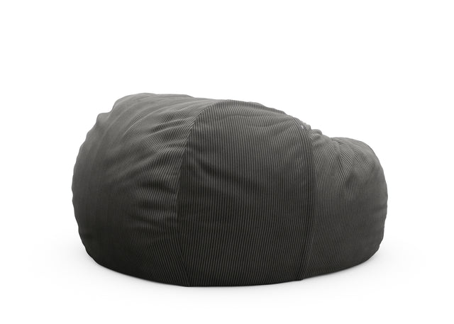 the jumbo beanbag cover - cord velour - dark grey - 140cm x 90cm