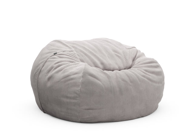 the jumbo beanbag cover - cord velour - platinum - 140cm x 90cm