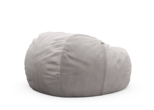 the jumbo beanbag cover - cord velour - platinum - 140cm x 90cm