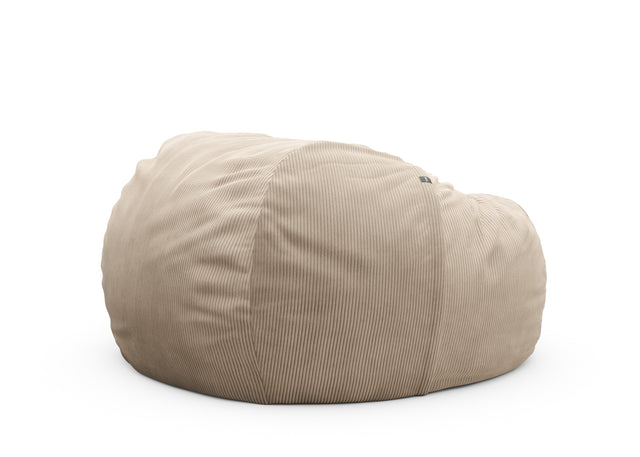 the jumbo beanbag cover - cord velour - sand - 140cm x 90cm