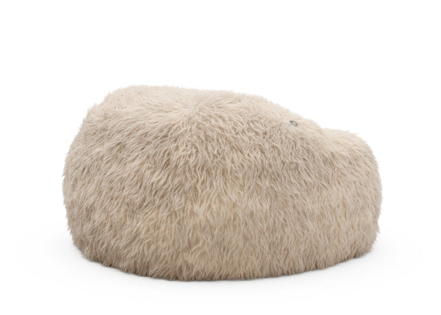 the jumbo beanbag cover - flokati - beige - 140cm x 90cm