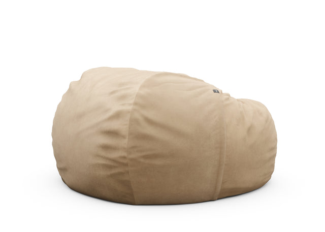 the jumbo beanbag cover - leather - beige - 140cm x 90cm