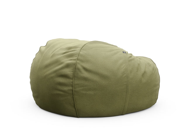 the jumbo beanbag cover - linen - olive - 140cm x 90cm