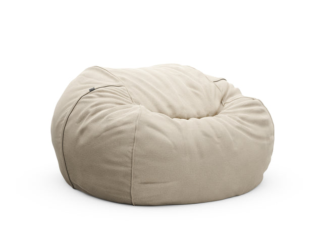 the jumbo beanbag cover - linen - platinum - 140cm x 90cm