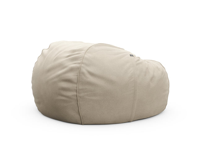 the jumbo beanbag cover - linen - platinum - 140cm x 90cm