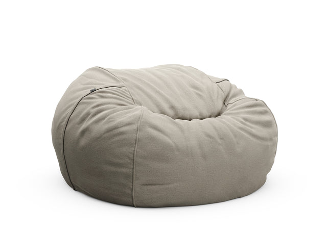 the jumbo beanbag cover - linen - stone - 140cm x 90cm