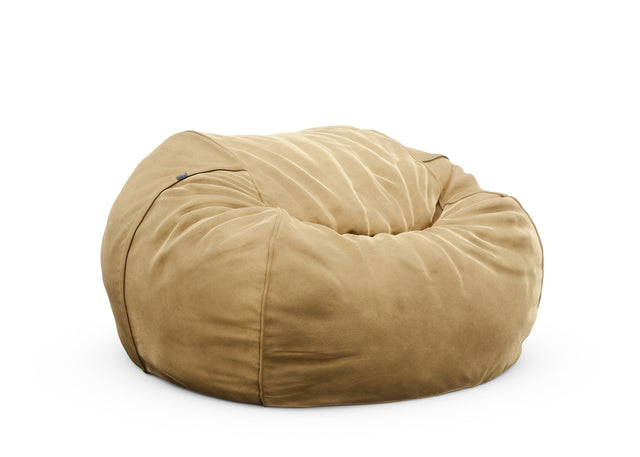 the jumbo beanbag cover - velvet - caramel - 140cm x 90cm