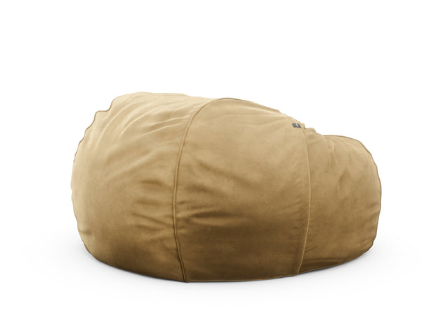 the jumbo beanbag cover - velvet - caramel - 140cm x 90cm