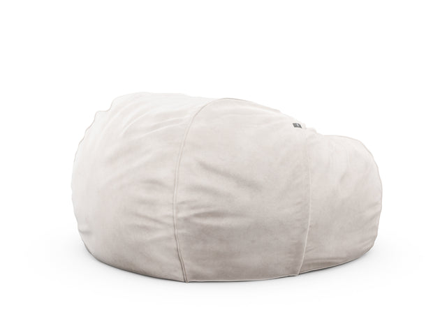 the jumbo beanbag cover - velvet - creme - 140cm x 90cm