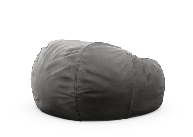 the jumbo beanbag cover - velvet - dark grey - 140cm x 90cm