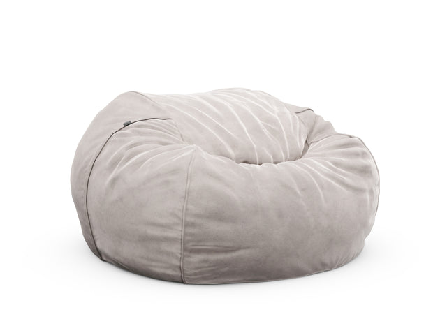 the jumbo beanbag cover - velvet - light grey - 140cm x 90cm