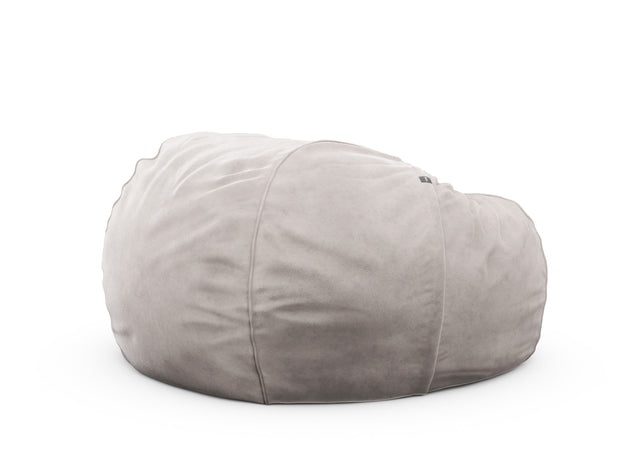 the jumbo beanbag cover - velvet - light grey - 140cm x 90cm