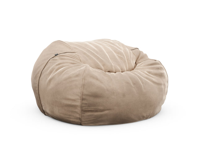 the jumbo beanbag cover - velvet - stone - 140cm x 90cm