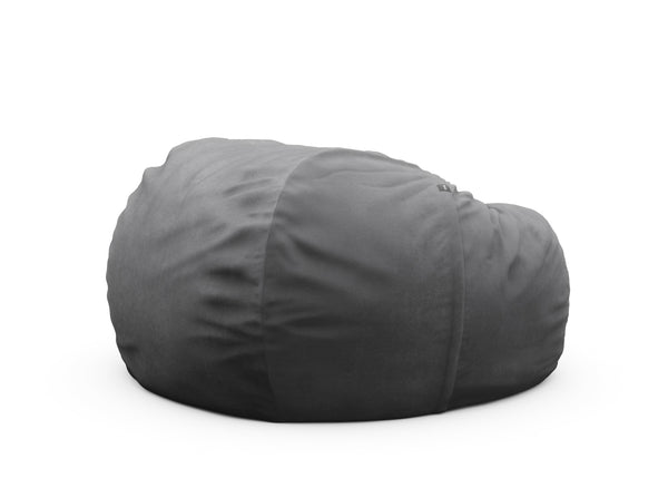 the jumbo beanbag - leather - dark grey