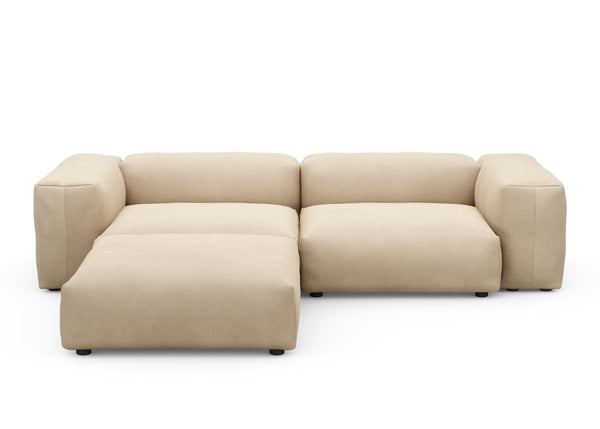 Preset three module chaise sofa - canvas - beige - 272cm x 220cm
