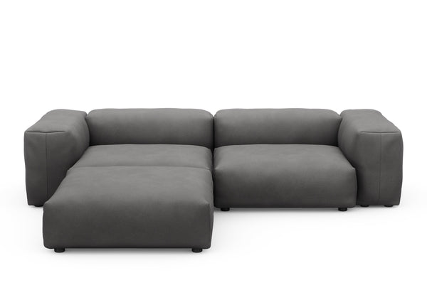 Preset three module chaise sofa - knit - dark grey - 272cm x 220cm