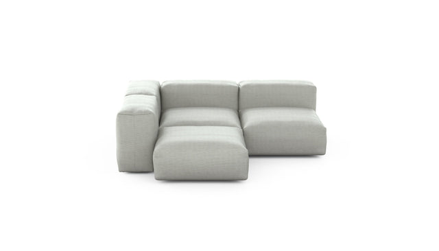 Preset three module corner sofa - pique - light grey - 199cm x 199cm