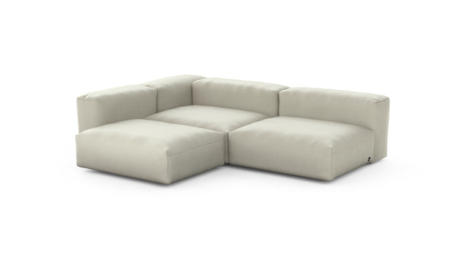 Preset three module corner sofa - pique - beige - 220cm x 220cm