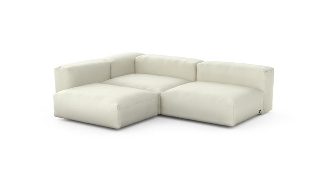 Preset three module corner sofa - pique - creme - 220cm x 220cm