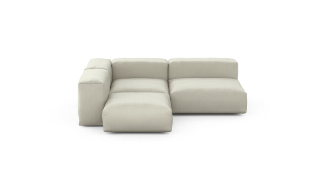 Preset three module corner sofa - pique - beige - 241cm x 199cm