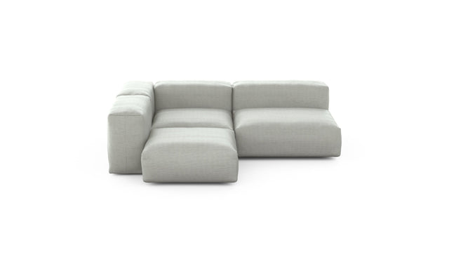 Preset three module corner sofa - pique - light grey - 241cm x 199cm