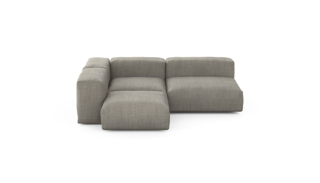 Preset three module corner sofa - pique - stone - 241cm x 199cm