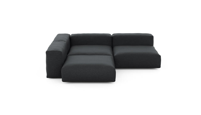 Preset three module corner sofa - linen - anthracite - 241cm x 241cm