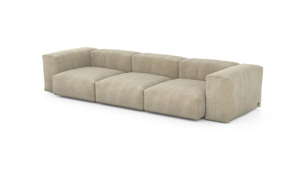 Preset three module sofa - cord velours - sand - 314cm x 115cm