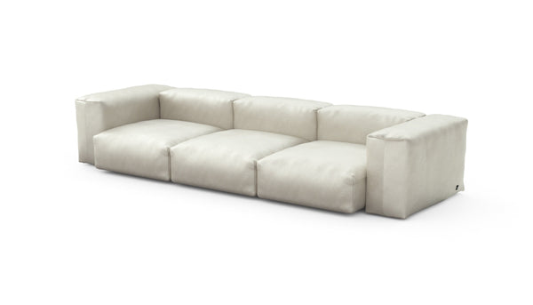 Preset three module sofa - velvet - creme - 314cm x 115cm