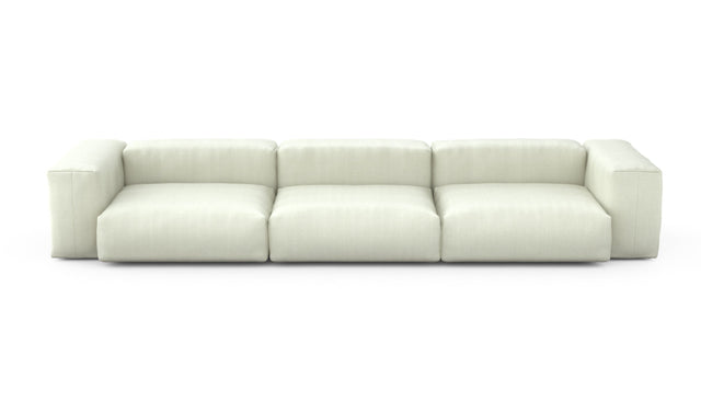 Preset three module sofa - herringbone - beige - 377cm x 115cm